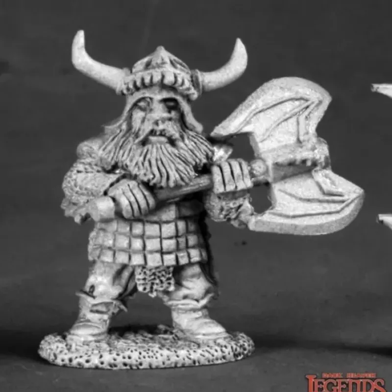 Miniature<Thurge Threeforge, Dwarf Hero: Dark Heaven Legends RPR 03550 - Miniature Marvels: Airplane Models & Painted Dice
