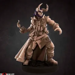 Miniature<Tiefling Artificer - Miniature Marvels: Airplane Models & Painted Dice