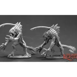 Miniature<Tiik Warriors (2): Dark Heaven Legends RPR 03616 - Miniature Marvels: Airplane Models & Painted Dice