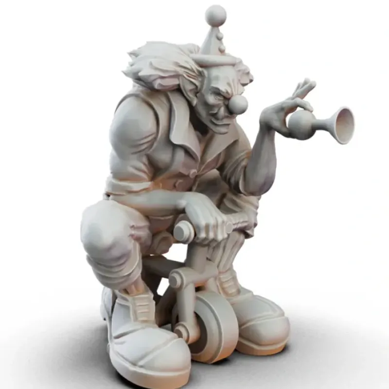 Miniature<Tiny, The Clown - Miniature Marvels: Airplane Models & Painted Dice