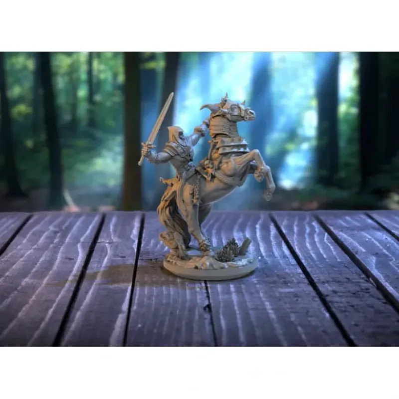 Miniature<Todorci Horseman - Miniature Marvels: Airplane Models & Painted Dice
