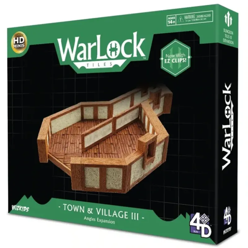 Miniature<Town & Village III - Angles: WarLock Tiles - WizKids 4D Settings WZK 16513 - Miniature Marvels: Airplane Models & Painted Dice