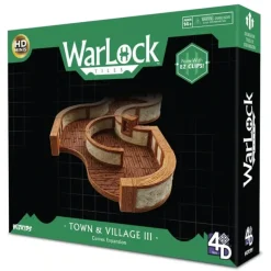 Miniature<Town & Village III - Curves: WarLock Tiles - WizKids 4D Settings WZK 16519 - Miniature Marvels: Airplane Models & Painted Dice
