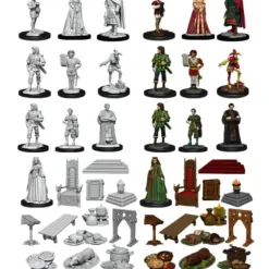 Miniature<Towns People - Castle: WizKids Deep Cuts WZK 90096 - Miniature Marvels: Airplane Models & Painted Dice