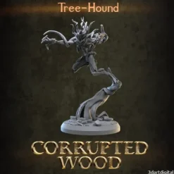 Miniature<Tree Hound, Jumping - Miniature Marvels: Airplane Models & Painted Dice