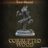 Miniature<Tree Hound, Running - Miniature Marvels: Airplane Models & Painted Dice