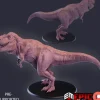 Miniature<T-Rex Standing - Miniature Marvels: Airplane Models & Painted Dice