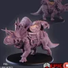 Miniature<Triceratops Walking With Mount - Miniature Marvels: Airplane Models & Painted Dice