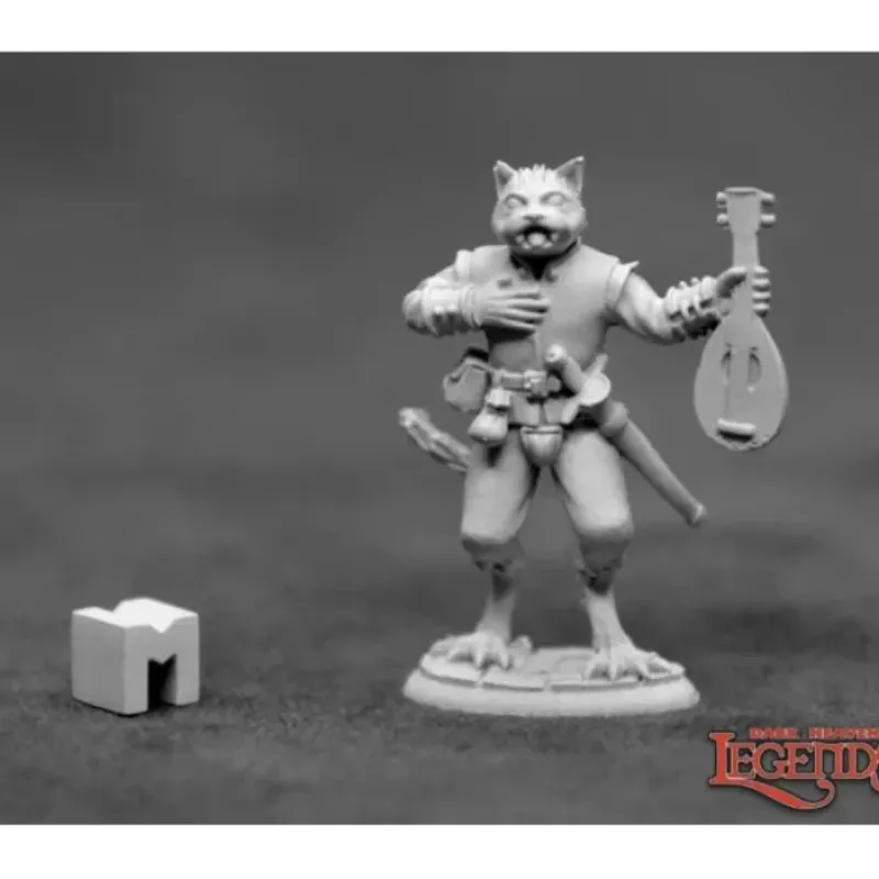 Miniature<Trilladour, Catfolk Bard: Dark Heaven Legends RPR 03924 - Miniature Marvels: Airplane Models & Painted Dice