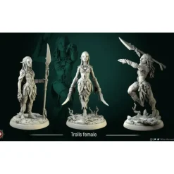 Miniature<Troll Female - Miniature Marvels: Airplane Models & Painted Dice