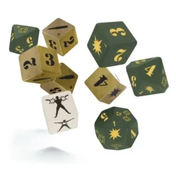Dice<Twilight: 2000 Dice Set FLF T2K005 - Miniature Marvels: Airplane Models & Painted Dice
