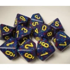 Dice<Twilight: Speckled d10 Dice Set (10's) CHX 25166 - Miniature Marvels: Airplane Models & Painted Dice