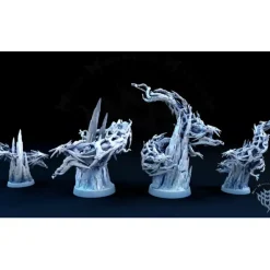 Miniature<Undead Ice Serpent - Miniature Marvels: Airplane Models & Painted Dice