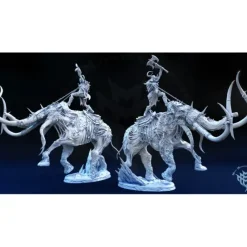 Miniature<Undead Mammoth - Miniature Marvels: Airplane Models & Painted Dice
