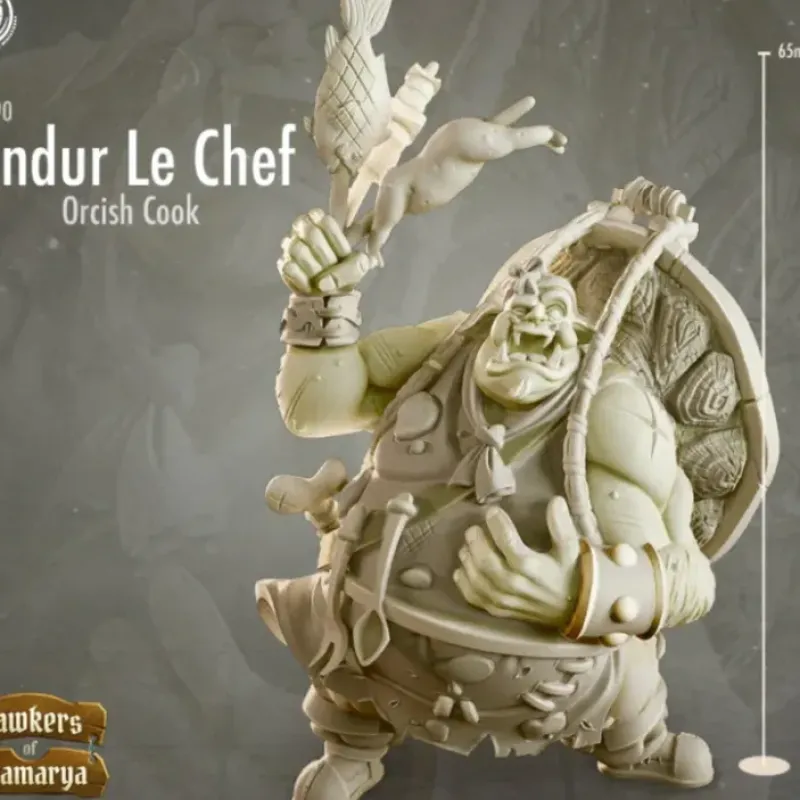 Miniature<Undur Le Chef - Miniature Marvels: Airplane Models & Painted Dice