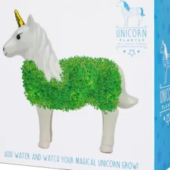 Egpull<Unicorn Ceramic Planter - Desktop Sprouting Chia Pet Plant Pot - Gift Republic - Miniature Marvels: Airplane Models & Painted Dice