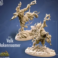 Miniature<Valk Oakenroamer Bundle - Miniature Marvels: Airplane Models & Painted Dice