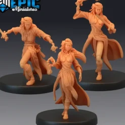Miniature<Vampire Huntresses - Miniature Marvels: Airplane Models & Painted Dice