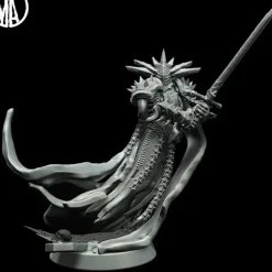 Miniature<Vile Knight Attacking - Miniature Marvels: Airplane Models & Painted Dice