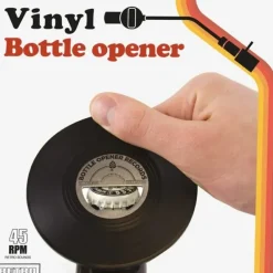 Egpull<Vinyl Record Shaped Bottle Opener - Music Beer Home Bar - so awesome! - Miniature Marvels: Airplane Models & Painted Dice