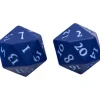 Accessories<Vivid Heavy Metal Dice: Blue (2d20) - Miniature Marvels: Airplane Models & Painted Dice