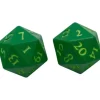 Accessories<Vivid Heavy Metal Dice: Green (2d20) - Miniature Marvels: Airplane Models & Painted Dice