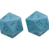 Dice<Vivid Heavy Metal Dice: Light Blue (2d20) - Miniature Marvels: Airplane Models & Painted Dice