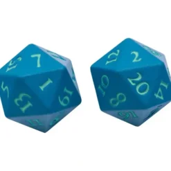 Accessories<Vivid Heavy Metal Dice: Teal (2d20) - Miniature Marvels: Airplane Models & Painted Dice