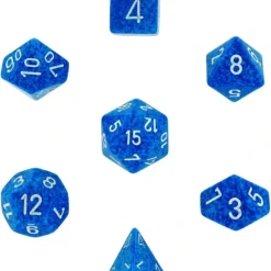 Dice<Water: Speckled Polyhedral Dice Set (7's) CHX 25306 - Miniature Marvels: Airplane Models & Painted Dice