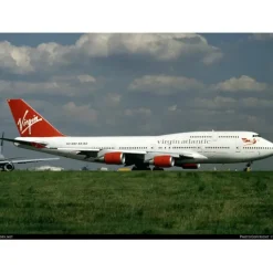 Airplane Model<WB Models 1:200 Virgin Atlantic Airways Boeing 747-200 G-VFAB - Miniature Marvels: Airplane Models & Painted Dice