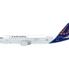 Airplane Model<WB Models WB-A320-027 A320 Brussels Airlines OO-SNJ - Miniature Marvels: Airplane Models & Painted Dice