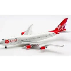 Airplane Model<WB Models WB-VR-ORBIT 1:200 Virgin Boeing 747-400 - Miniature Marvels: Airplane Models & Painted Dice