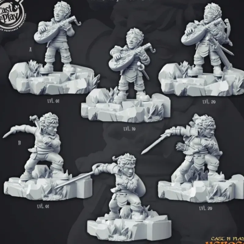 Miniature<Welbyn "The Bard" - Miniature Marvels: Airplane Models & Painted Dice