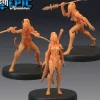 Miniature<Werejaguar Ladies - Miniature Marvels: Airplane Models & Painted Dice