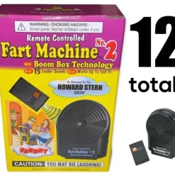 Egpull<Wholesale Lot of 12 Fart Machine #2 with remote - Prank Novelty Gag ~(1 dozen) - Miniature Marvels: Airplane Models & Painted Dice