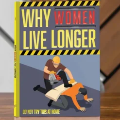 Egpull<Why Women Live Longer "Don't Try this at Home!" Funny Gag Hardcover Gift Book - Miniature Marvels: Airplane Models & Painted Dice