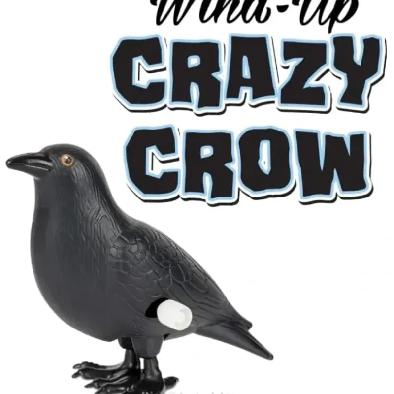 Egpull<Wind-Up Crazy Crow - Walking Classic Toy Bird Figure - Archie McPhee - Miniature Marvels: Airplane Models & Painted Dice