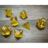 Dice<Yellow / White: Translucent Polyhedral Die Set (7's) CHX 23072 - Miniature Marvels: Airplane Models & Painted Dice