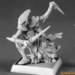 Miniature<Zalash Dark Elf Assassin: Warlord RPR 14571 - Miniature Marvels: Airplane Models & Painted Dice