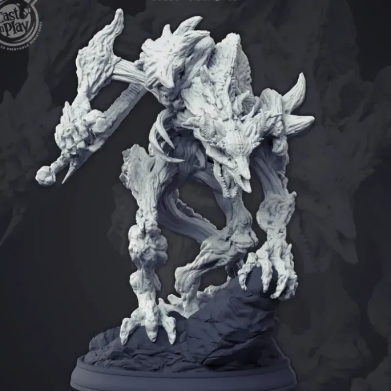 Miniature<Zombie Boss - Miniature Marvels: Airplane Models & Painted Dice