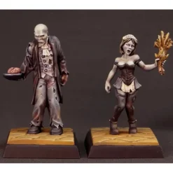 Miniature<Zombie Hotel: Barglemore & Camille RPR 04043 - Miniature Marvels: Airplane Models & Painted Dice