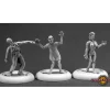 Miniature<Zombies - Doctor, Nurse, and Patient: Chronoscope RPR 50266 - Miniature Marvels: Airplane Models & Painted Dice