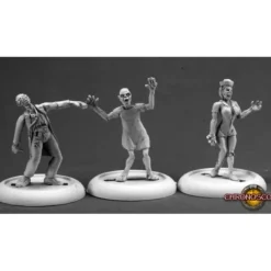 Miniature<Zombies - Doctor, Nurse, and Patient: Chronoscope RPR 50266 - Miniature Marvels: Airplane Models & Painted Dice