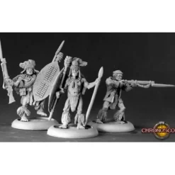 Miniature<Zulu Warriors (3): Chronoscope RPR 50083 - Miniature Marvels: Airplane Models & Painted Dice